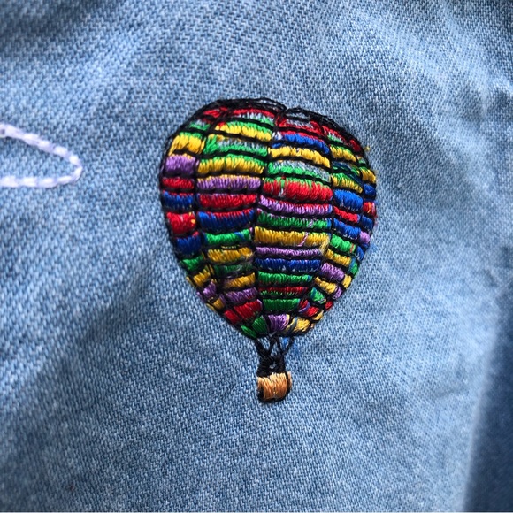 Albuquerque International Balloon Fiesta Embroidered Denim Button Shirt - Medium - Picture 14 of 15